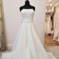 Theia Cassia, wedding dress, a-line wedding dress, strapless wedding dress, mikado wedding dress