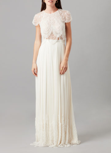 Catherine Deane Monica Skirt, bridal separates, bridal two-piece