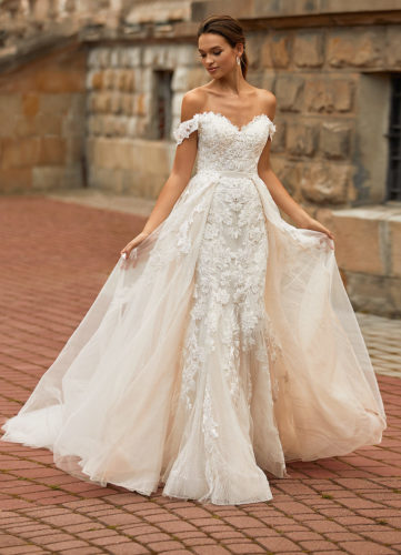Moonlight Couture H1467, wedding dress, sexy wedding dress, fitted wedding dress, lace wedding dress A
