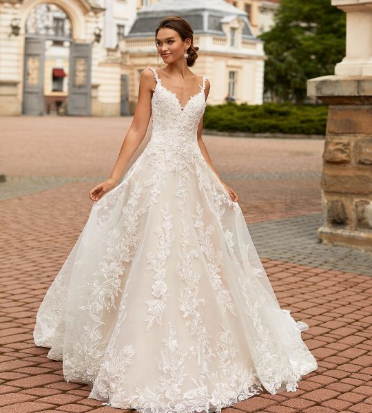 Moonlight Couture H1463, wedding dress, sexy wedding dress, fitted wedding dress, lace wedding dress