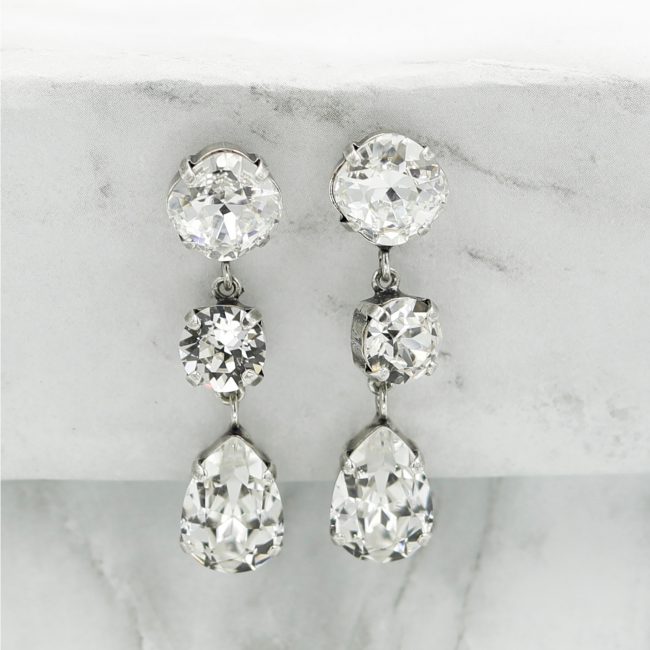 Ferrah Bridal Crystal Earrings